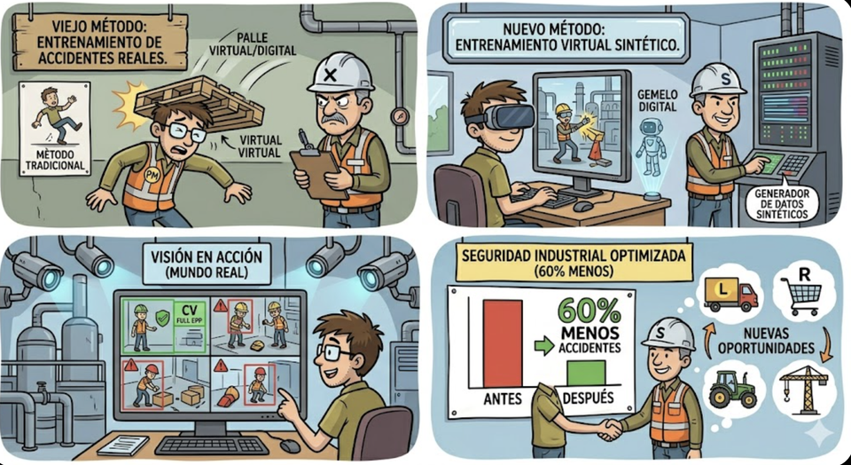 Una planta industrial redujo 60% sus incidentes usando vision artificial