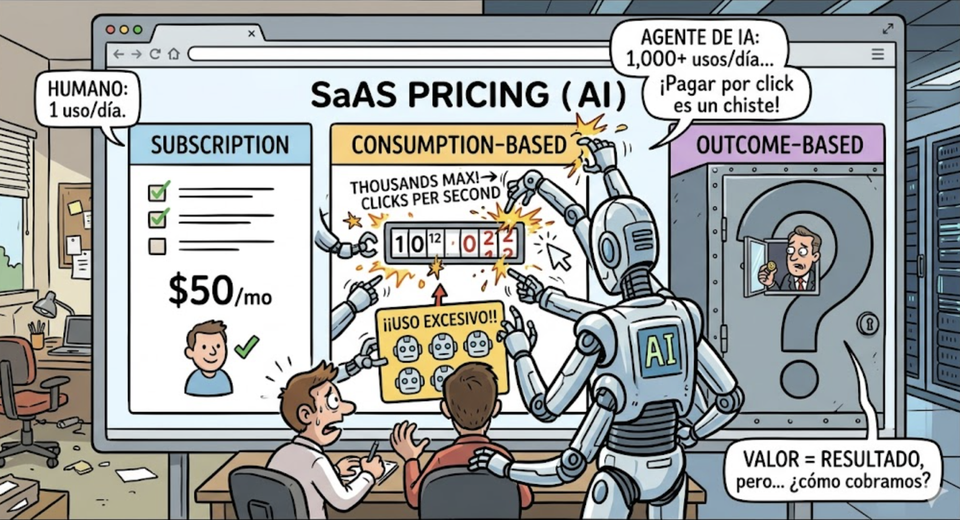 El pricing tradicional de SaaS se rompe cuando tenes agentes de IA