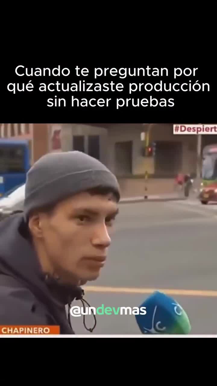 Los devs los Viernes: nunca actualices prod un Viernes